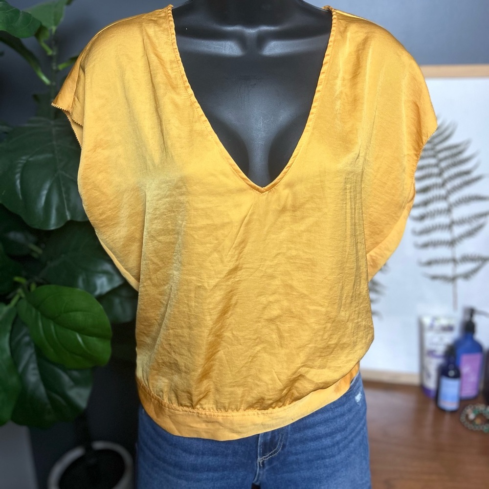 Gentle Fawn Yellow Silky Feel Blouse